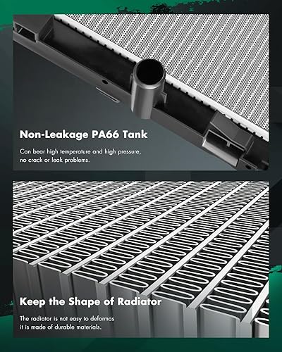 Miniatura 6 de SCITOO Conjunto de radiador de refrigerante del motor para Chevrolet 200 y para Dodge Avenger, Calibre y para Jeep Compass, Patriot Reemplazar 2951