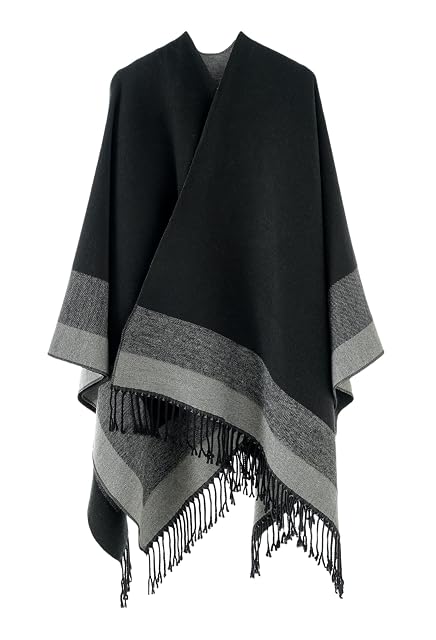 Szalowe Owijania dla Kobiet, Miękki Poncho-Peleryna z Otwartym Przodem, Oversize Sweter-Szalik na Wieczór, Ślub, Przyjęcie, Podróż