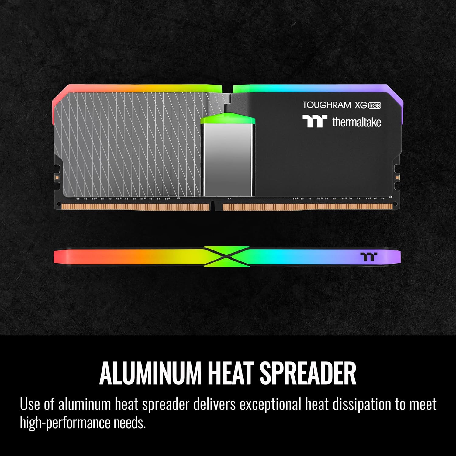Thermaltake TOUGHRAM XG RGB DDR4 3600MHz 64GB (32GB x 2) 16.8 Million Color RGB Alexa/Razer Chroma/5V Motherboard Syncable RGB Memory R016R432GX2-3600C18A