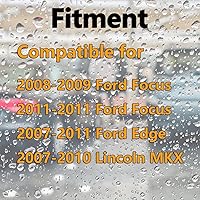 Vista 3 de Juego de 2 boquillas para limpiaparabrisas delantero, un solo orificio compatible con Focus 2008, 2009, 2011, Edge 2007-2011, Lincoln MKX #