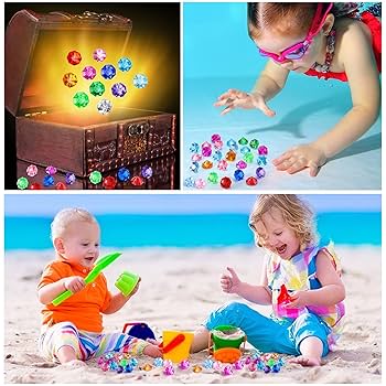 Amazon.co.jp: Hicarer アクリル ダイヤモンド 宝石 おもちゃ