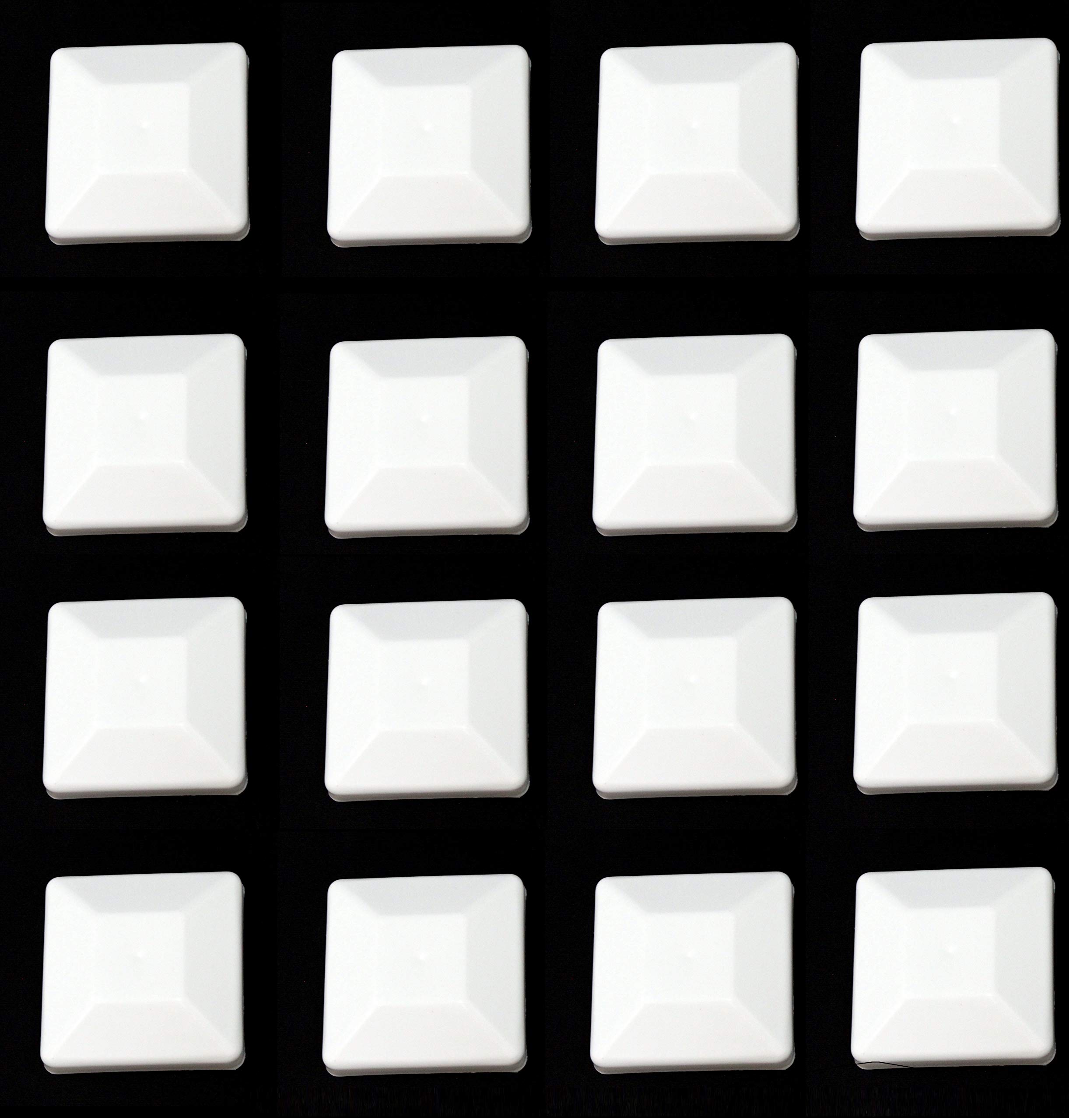 JSP Manufacturing 4X4 White Fence Post Plastic Cap - Pick a Pack (3 5/8 X 3 5/8) Fits 4 x 4 Nominal Fence Posts Wholesale/Bulk Pricing