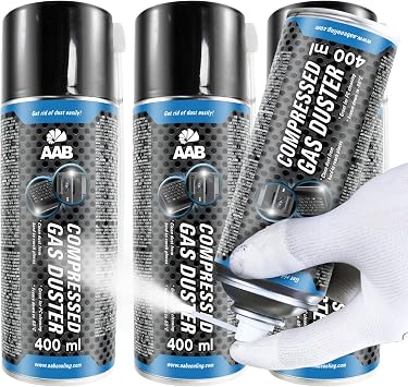 AABCOOLING Compressed Gas Duster Freezing Spray 400ml - Set of 3 - Freeze Spray Release, Freezer Spray, Component Freezer, Quick Freeze, Circuit Freezer, Freezes Down to -50*C