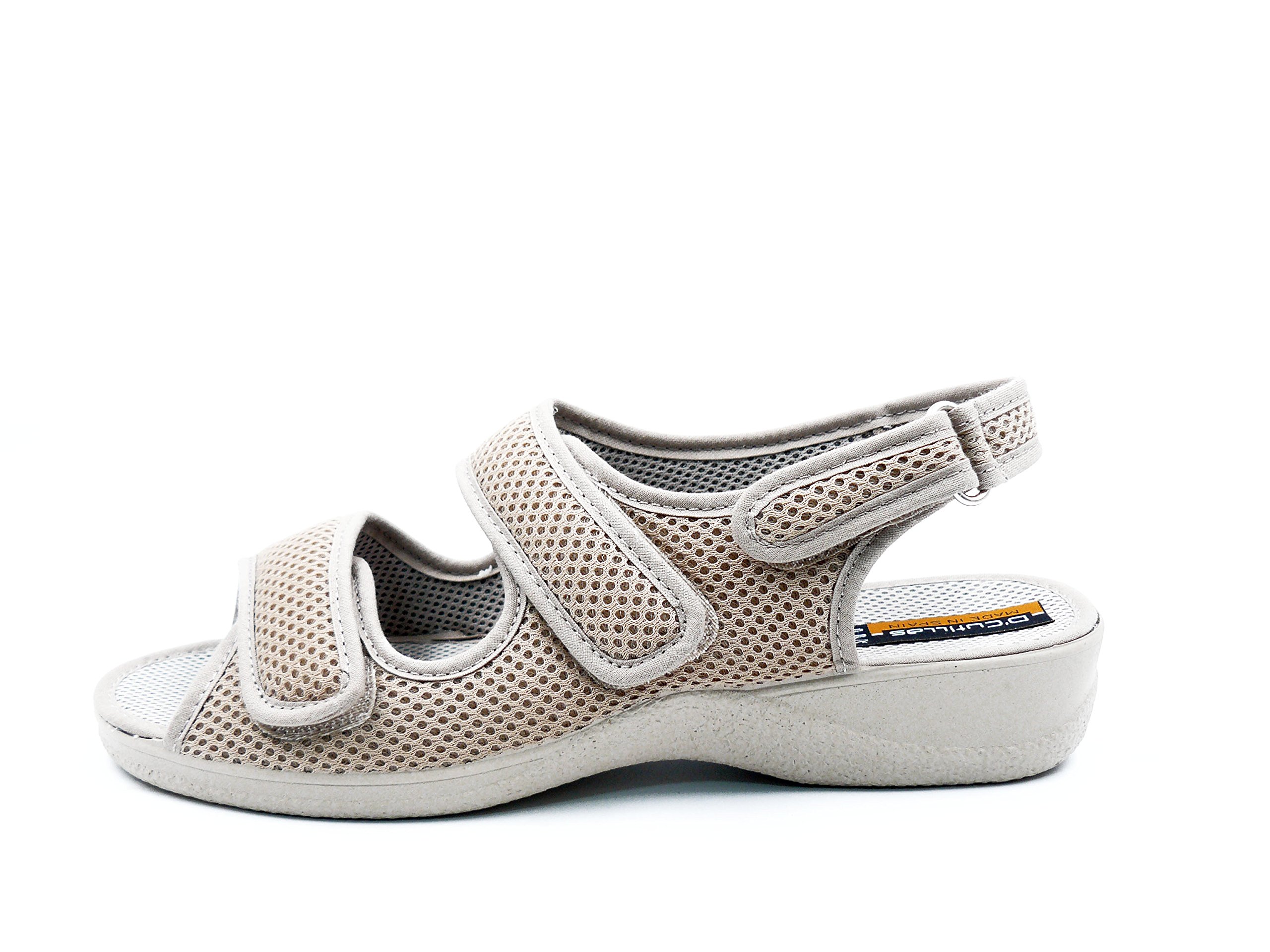 Zapatilla Mujer DOCTOR CUTILLAS Azul Marino Cierre Dos Velcros