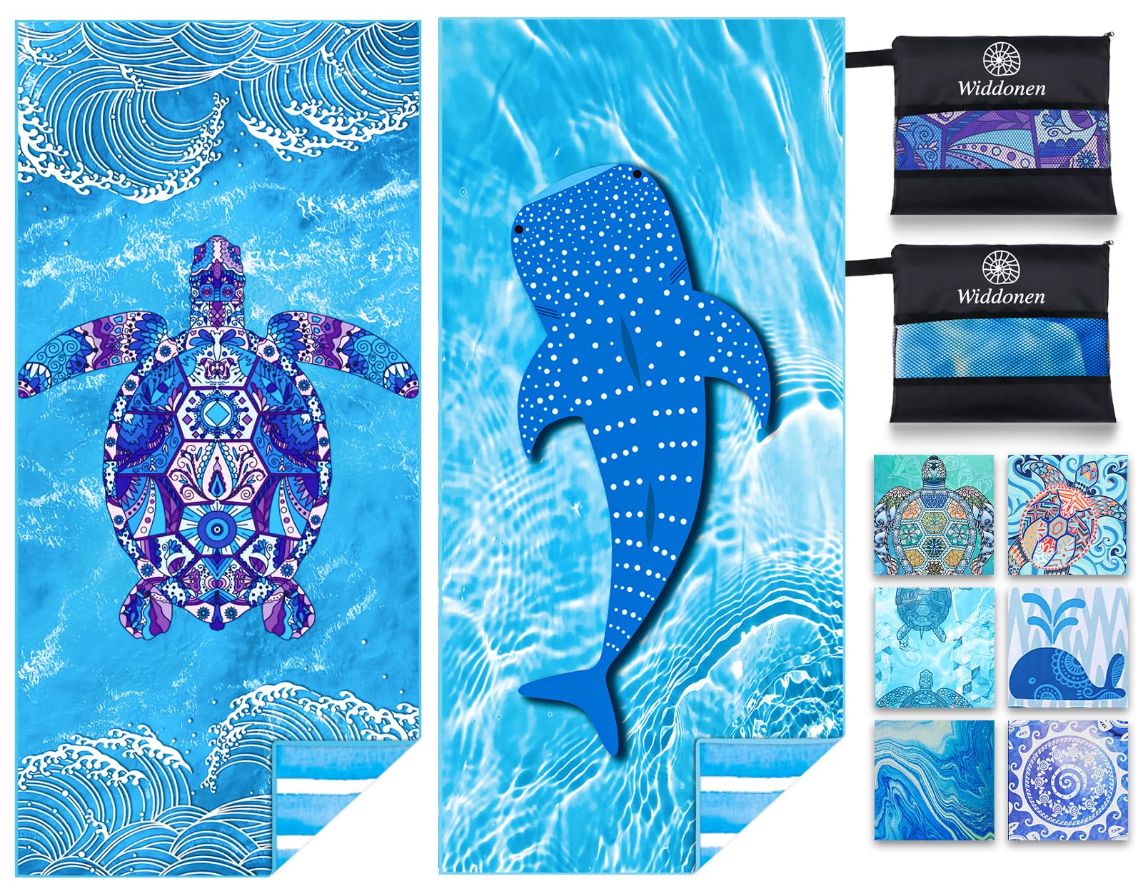 Microfiber Towel Perfect Travel & Gym & Camping Towel. Quick Dry - Super Absorbent - Ultra Compact - Lightweight. Suitable For Trip, Beach, Shower, Backpacking, Pool, 19.68x47.24 Inch, Black