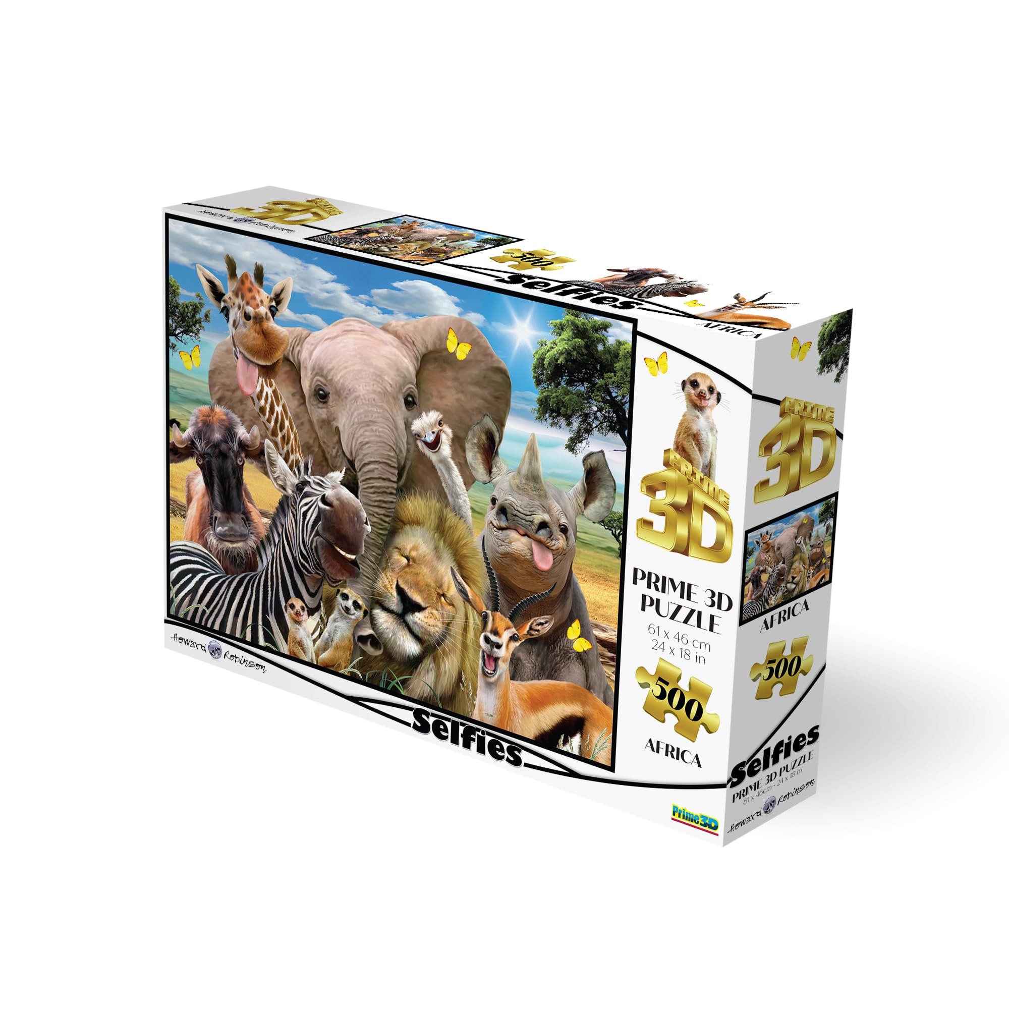 Amazon.com: HR - Africa Selfie 500PC - Prime 3D Puzzle : Toys & Games