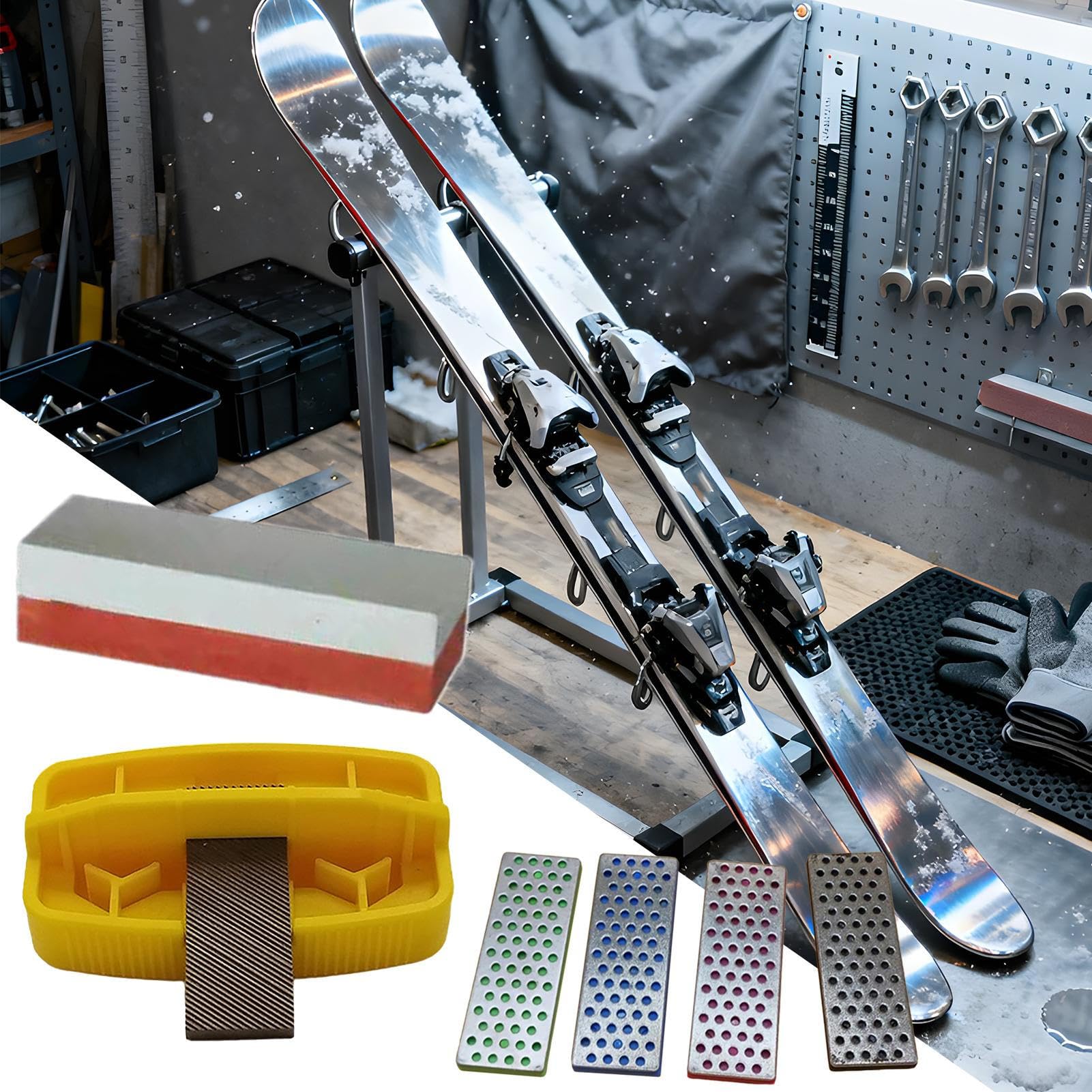 Affûteur de Carres de Ski Ensemble d'Affûtage Ergonomique en