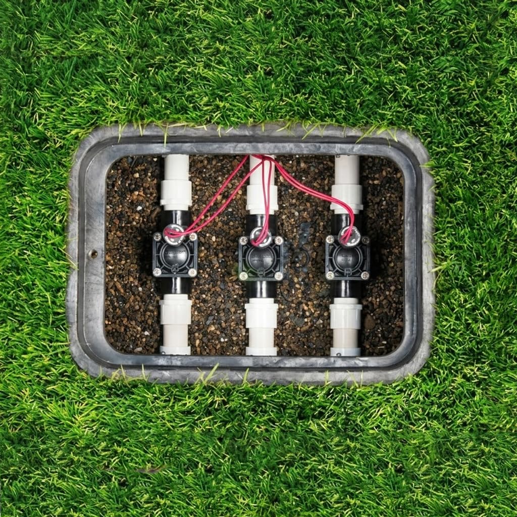 Suinga Electrovalvula de Riego 1'' PGV100 Hunter 24V | Electrovalvula Riego con Solenoide de 24 Voltios | Valvula Hembra de Riego para Programador Electrico | Sistemas de Riego Confiable