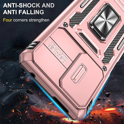 Miniatura 4 de Asuwish Funda de teléfono para Xiaomi Mi 11TMi11T Pro 5G con protector de pantalla de vidrio templado y cubierta de cámara deslizante Soporte de