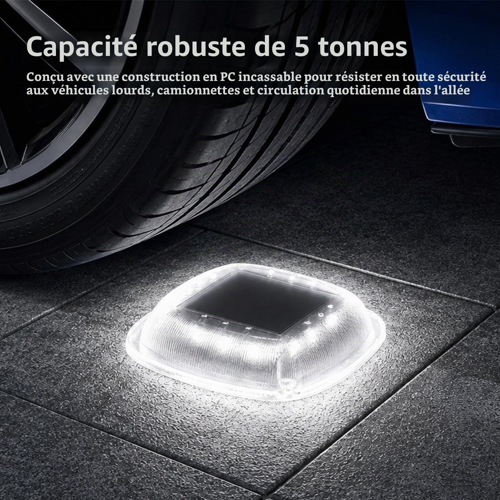 Lampe Solaire Exterieur, Lumiere Solaire Exterieur avec 2 Couleurs