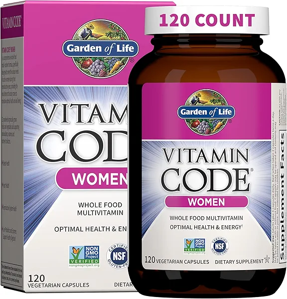 Garden of Life Multivitamin for Women, Vitamin Code Women's Multi - Whole Food Womens Multi Vitamins, Iron, Folate not Folic Acid, Vitamin A and Probiotics for Womens Energy, 120 Vegetarian 