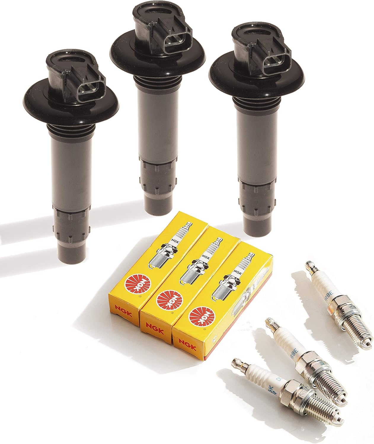 3 Pack Seadoo 4Tec Ignition Coil & NGK Plugs All 130 155