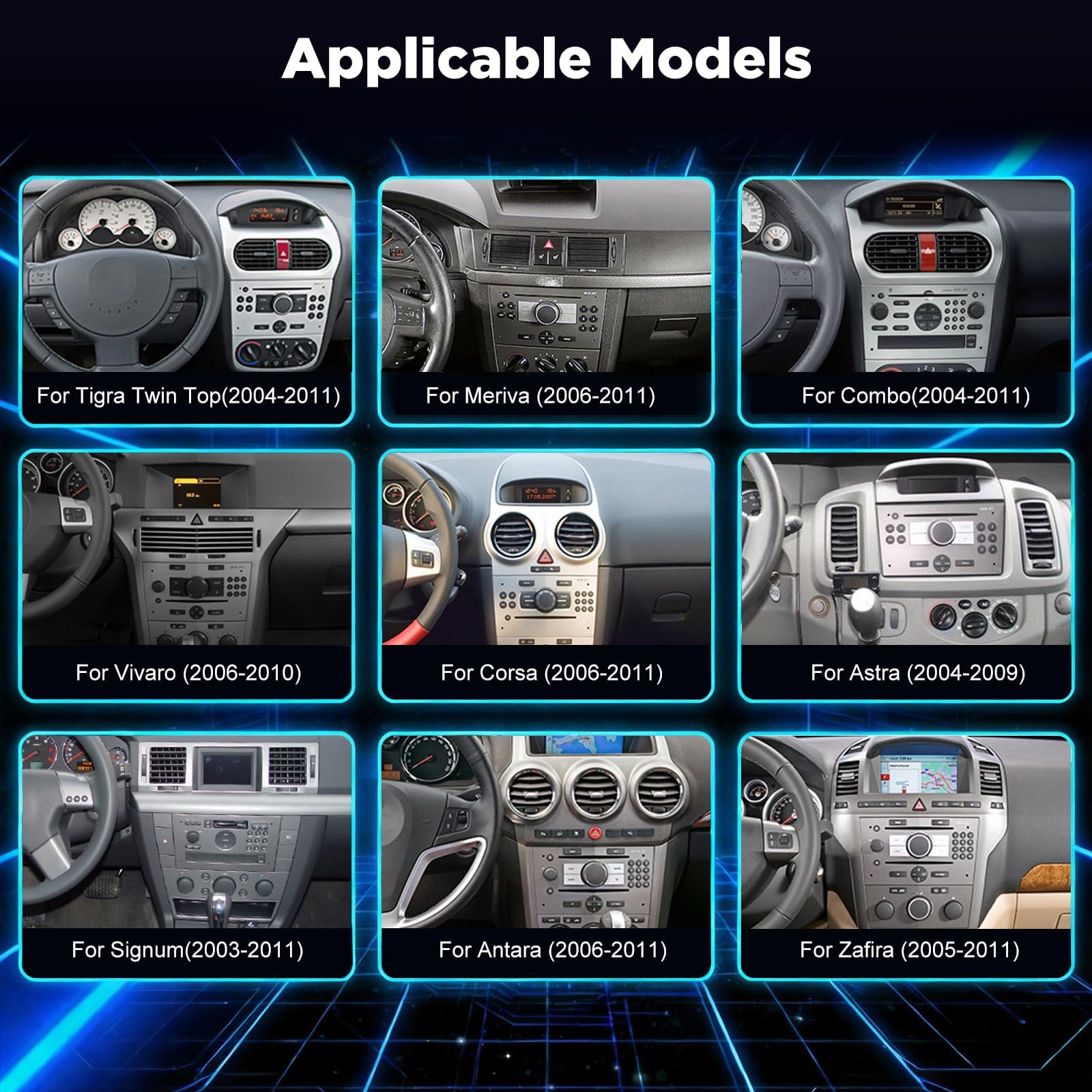 [4+64G] Radio Android per Opel Corsa Astra Zafira Meriva Vivaro Combo Tigra TwinTop: 7 Pollici IPS Touchscreen AAA con Carplay Wireless e Android Auto, 5G/WiFi, GPS + Telecamera di Retromarcia