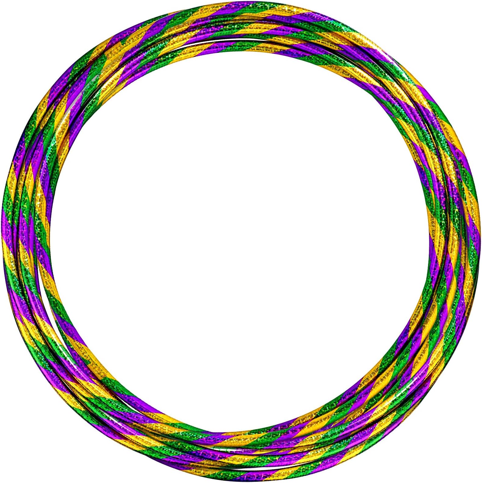 Gemscream 12 Pack 24 inch Exercise Hoop Plastic Glitter Hoop Obstacle Course Ring Toy for Adult Party Gymnastic Playing for Parade Decoration Games Performance Outdoor Sports