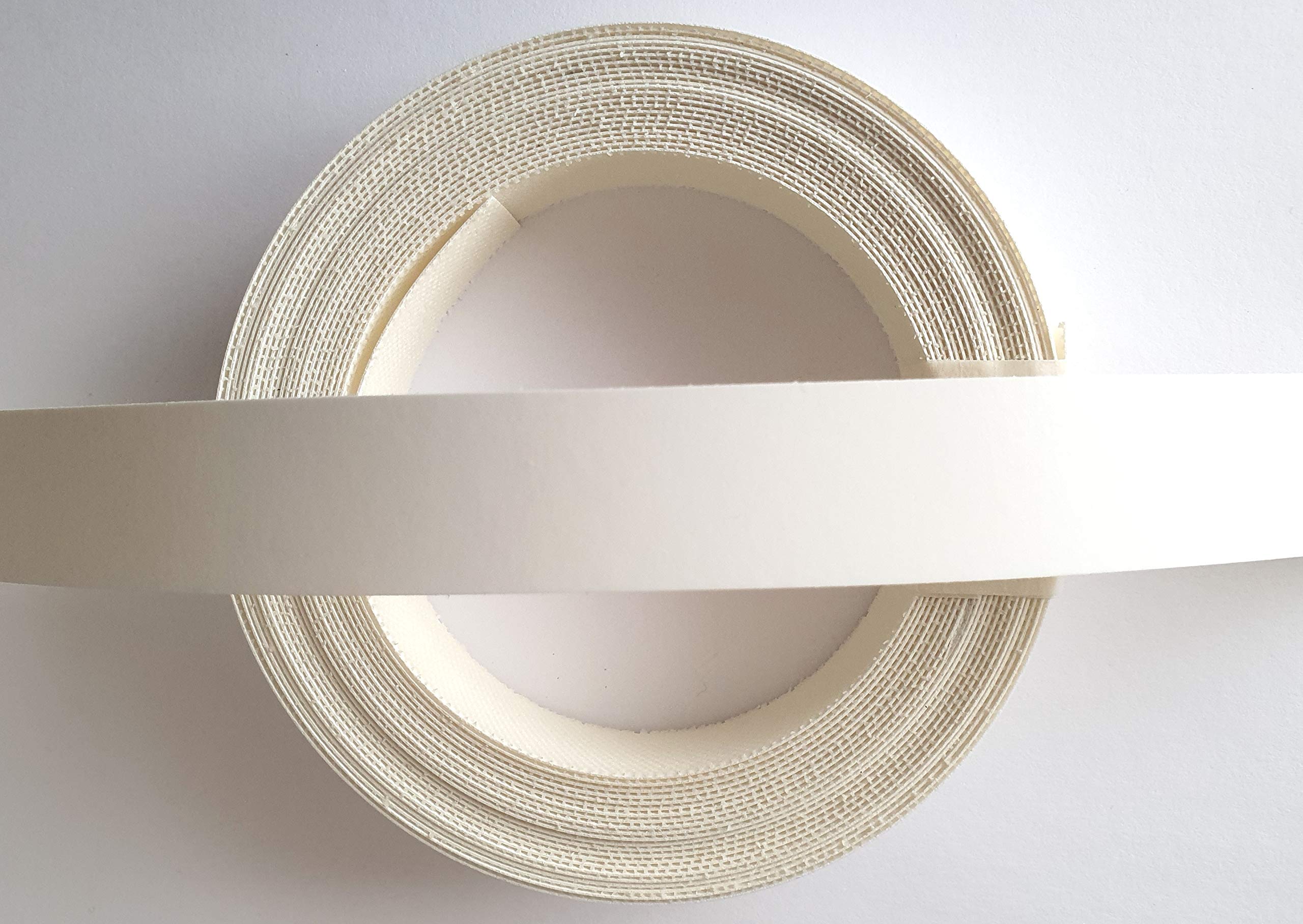Veneers Online Ltd Iron on White Smooth 22mm Preglued Melamine Edging Tape 5 Metres