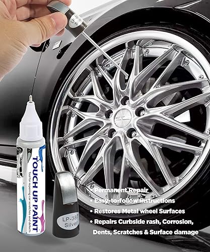 Miniatura 6 de Pluma de relleno de pintura para retoque de automóvil, dos en uno, para reparación de arañazos, para retoque de llantas de automóvil, bolígrafo de