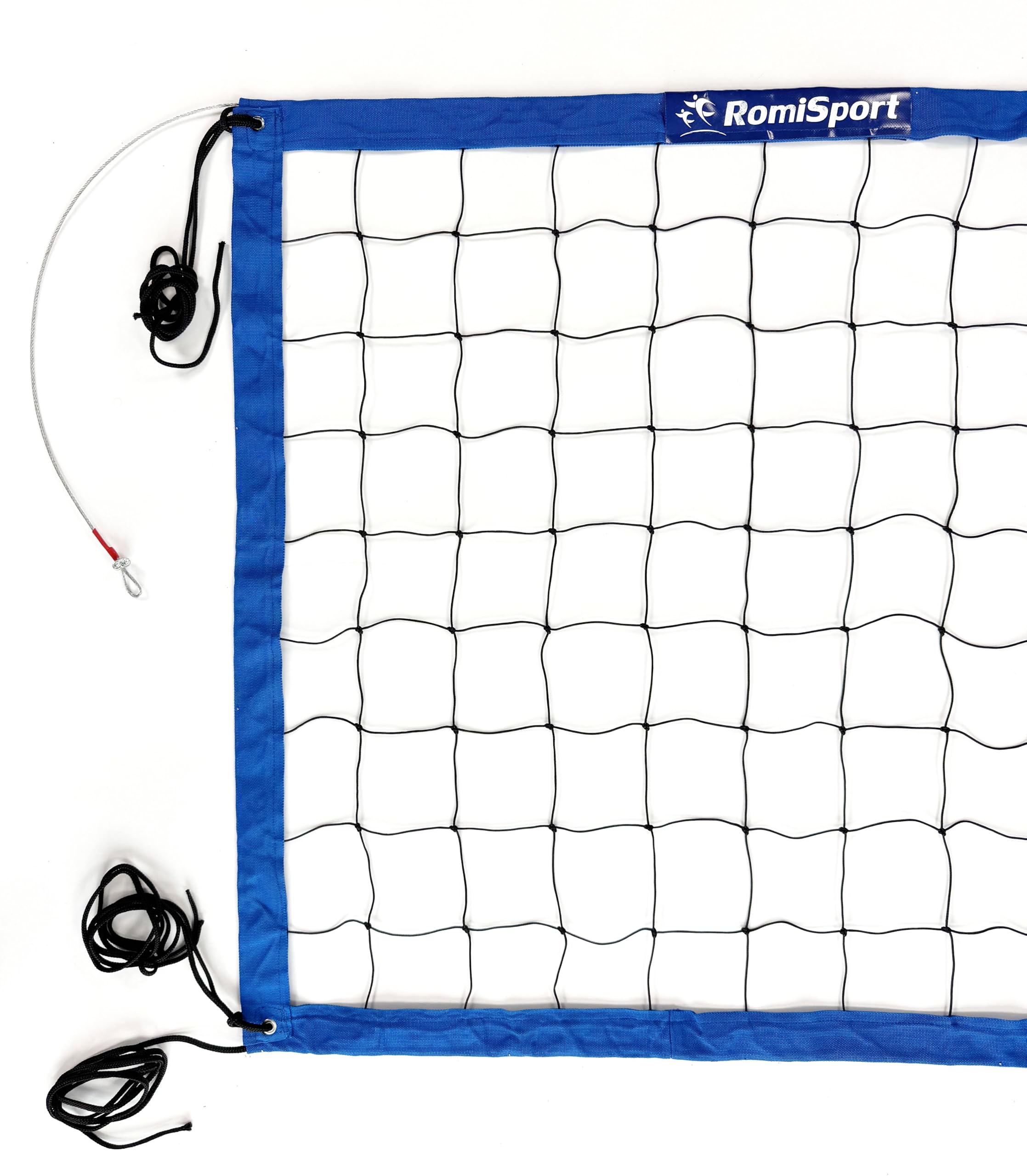 Rete professionale per beach volley, pallavolo, 9,5 m, PP, resistente alle intemperie, per interni ed esterni, giardino, spiaggia, sport