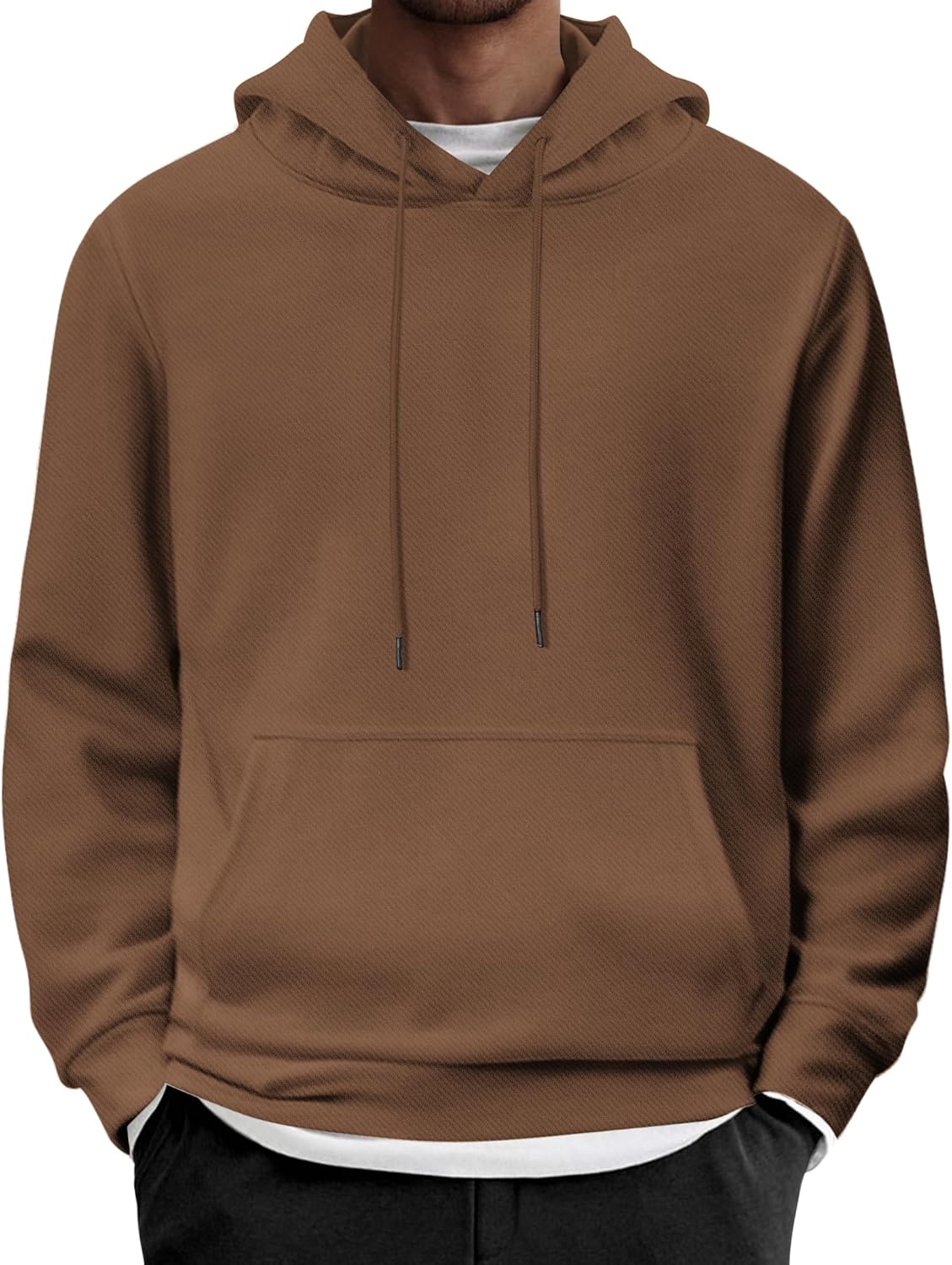 COOFANDY Mens Hoodie Long Sleeve Casual Pullover Hooded Sweatshirt Fashion Drawstring Hoodies with Pocket
