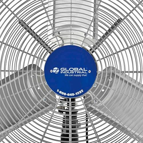 Miniatura 5 de Global Industrial Ventilador de pedestal oscilante de lujo, 30" de diámetro, 12HP, 10,000CFM