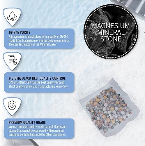 Miniatura 5 de Botella de agua mineral de iones alcalinos mejorada con magnesio, 99.9% de agua pura con pH natural, sin BPA, vaso de Tritan deportivo, viajes,