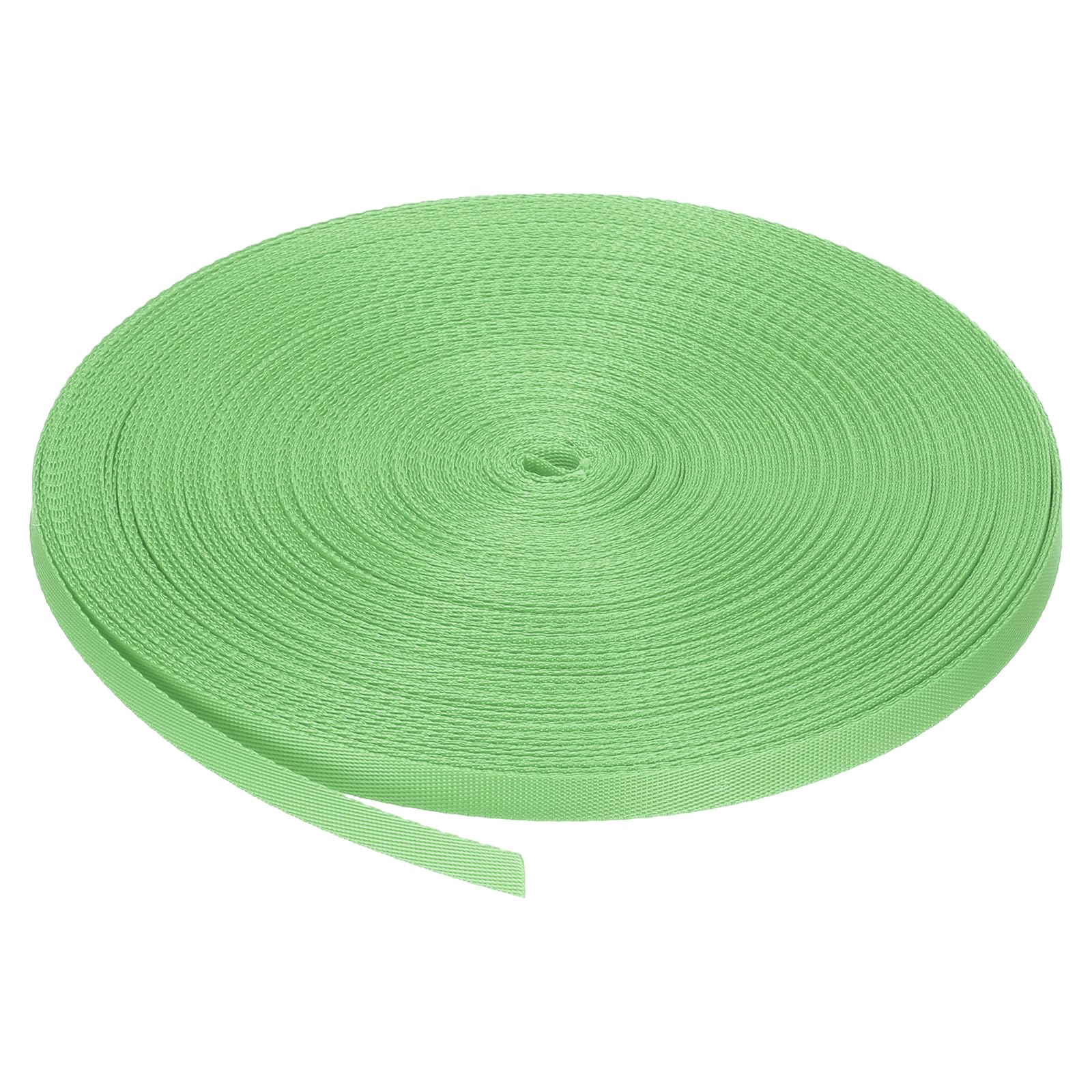 MECCANIXITY Nylon Webbing Strap Flat 3/8 Inch 50 Yards Medium Green for Outdoor DIY Gear Repair, Backpack, Luggage-Rack, Crafts