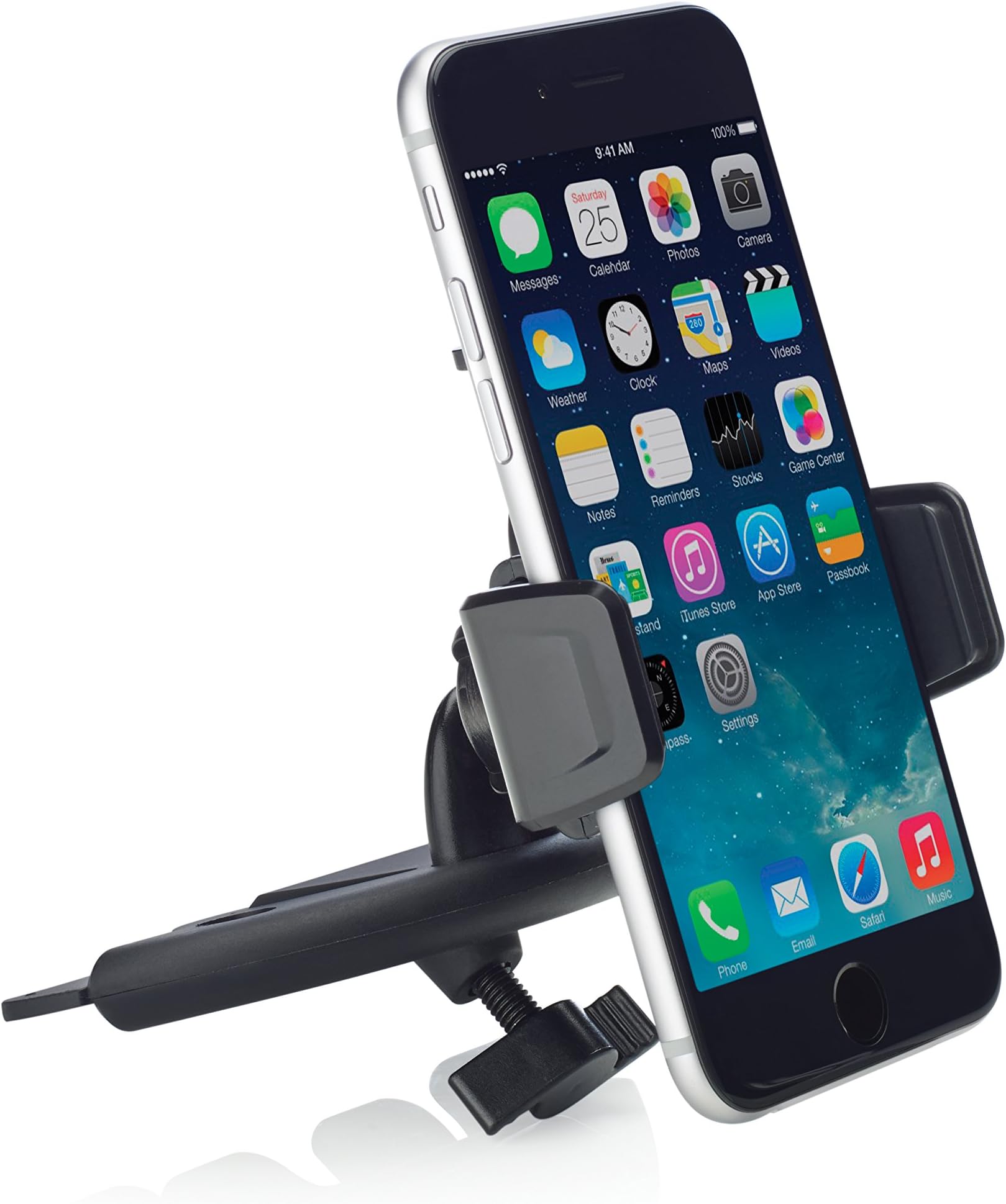 Osomount Push Car CD Player Holder for iPhone and Smartphone
