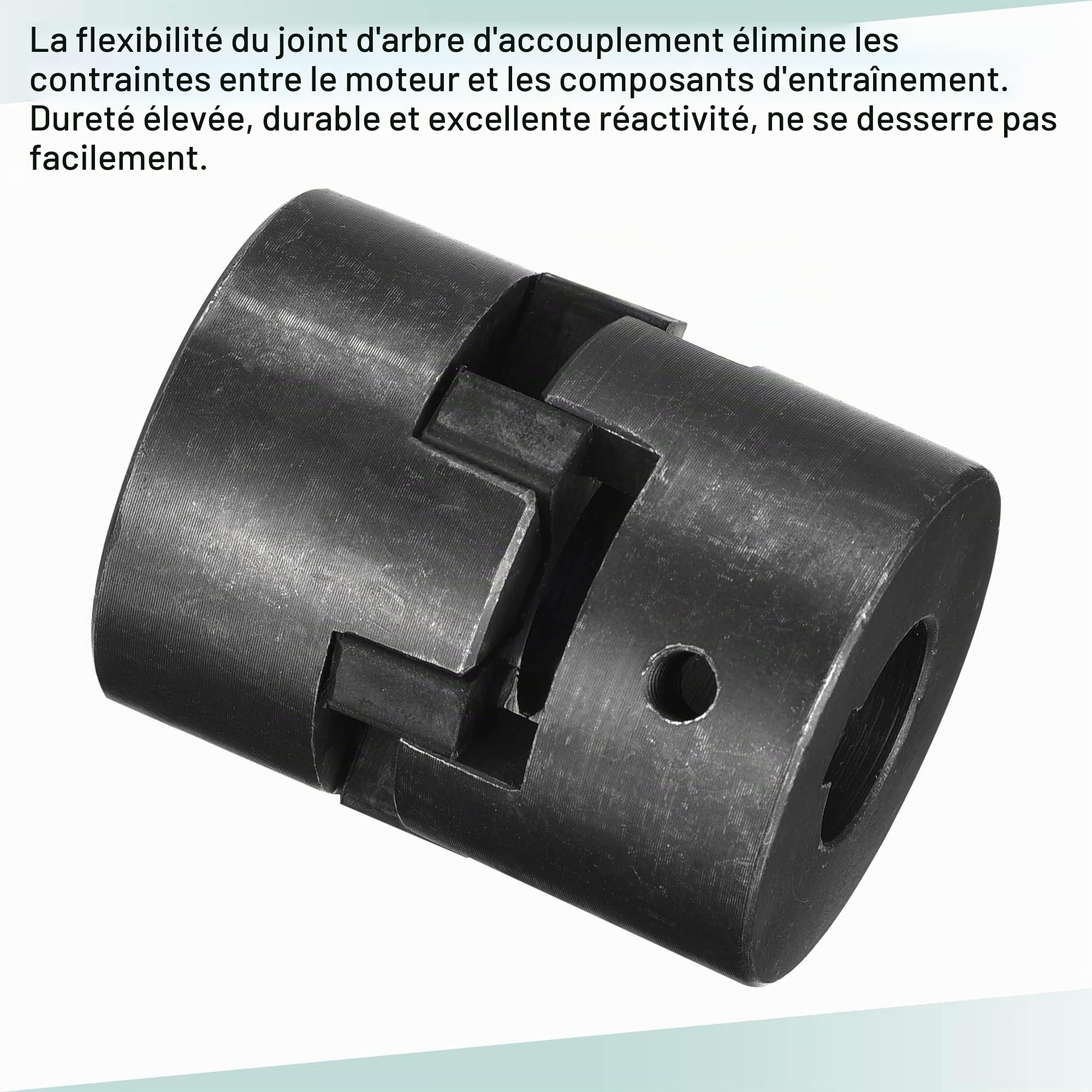 sourcing map Flexible Accouplement Arbre 19mm à 20mm 51mm x 44mm Moteur Coupleur Joint