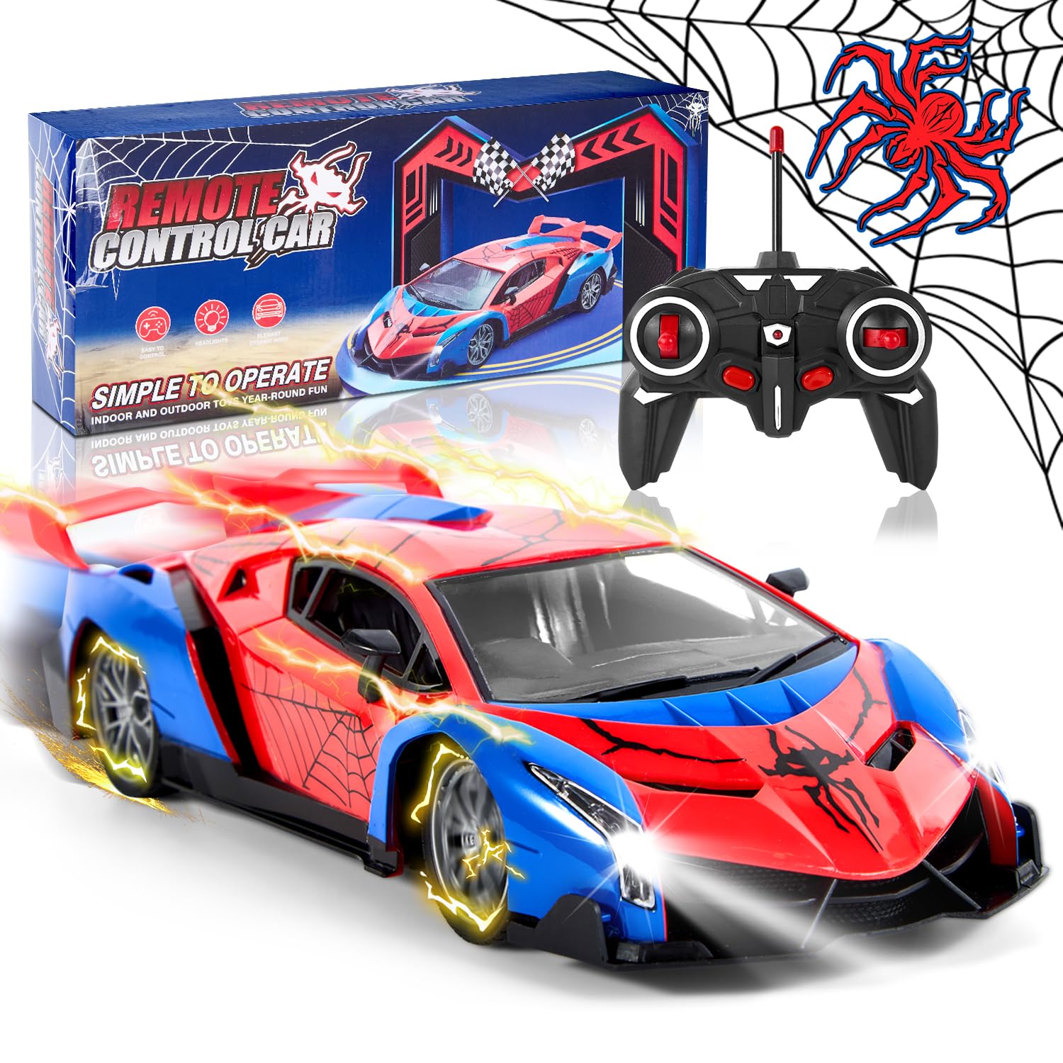 Sunhorse RC Cars, Toys for Ages 5-7, Remote Control Car, Kids Toys, Toys for 3 4 5 Year Old Boy, Boys Toys Age 4-6, Birthday Gifts for 3 4 5 6 7 8 12 Year Old Boys Girls Toddlers
