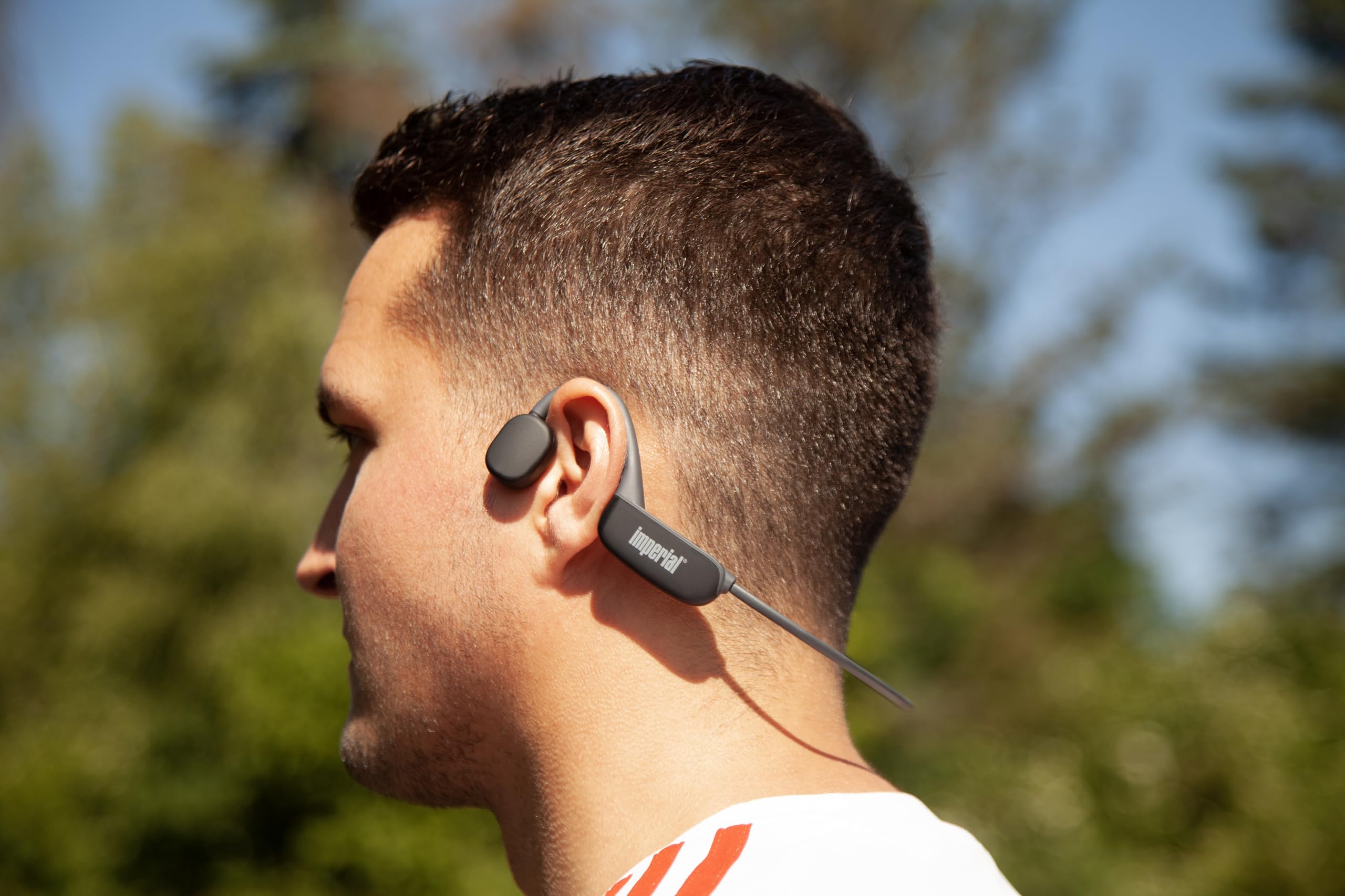 Imperial bluTC Active 2 – Knochenschall Kopfhörer (Bone Conduction, Bluetooth 5.3, 32 GB Speicher, 11 Stunden Spielzeit, Schweißresistent) – Schwarz