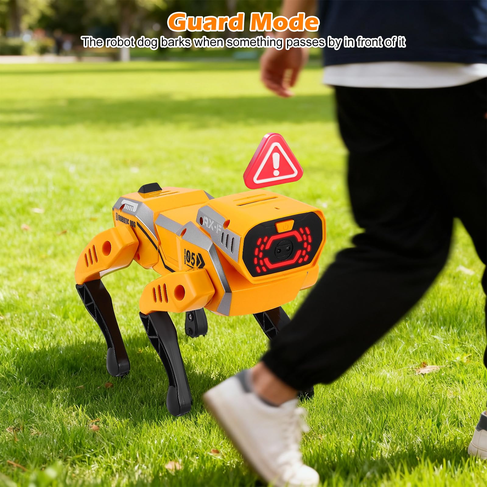 Chien Robot,Beau Robots électroniques pour Enfants avec avec la Marche Avant, Le Demi-Tour, Les patrouilles, la Garde, Le Chant Danse, et la Programmation,Robot Enfant 3+,Meilleurs Cadeaux