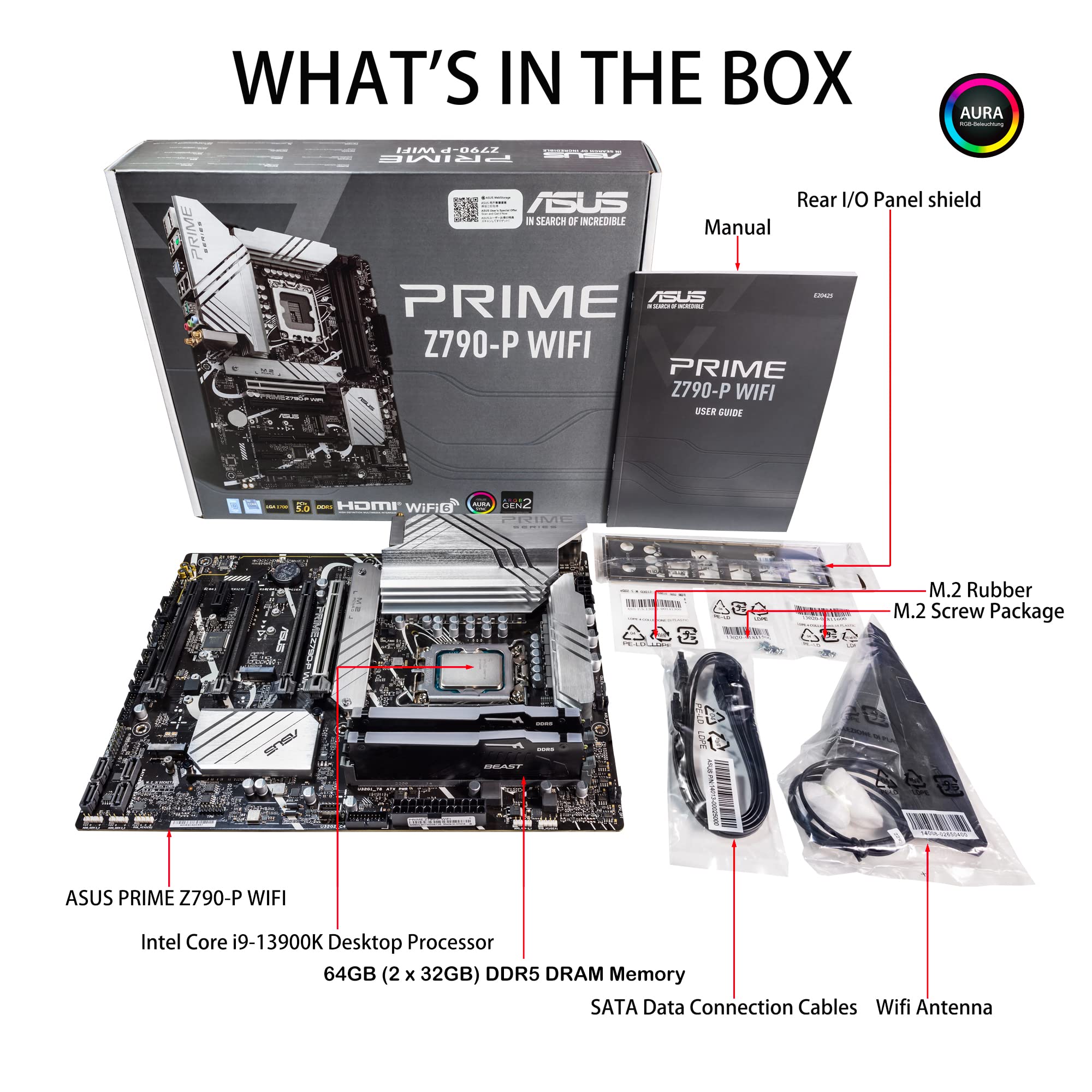 ASUS Prime Z790-P WiFi ATX Motherboard (PCIe 5.0,Thunderbolt 4