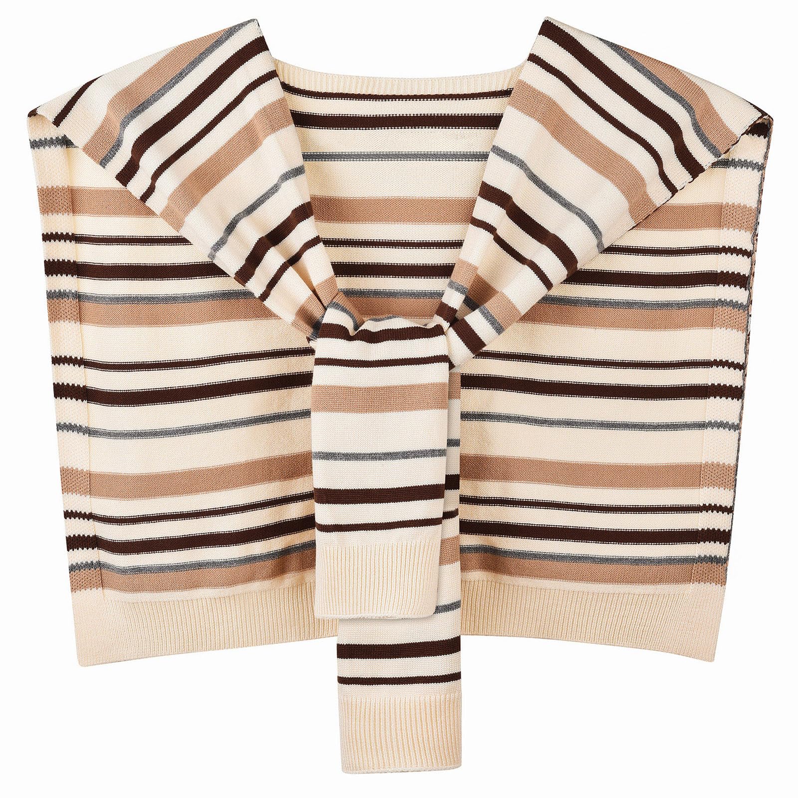 WaJuemy Sweater Shawl Wraps for Women Sweater Knitted Knotted Shawls Travel Casual Scarf Cape Shoulder Tops Fashion Wrap