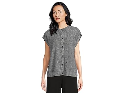 Eileen Fisher Organic Linen Cotton Crew Neck Vest Women