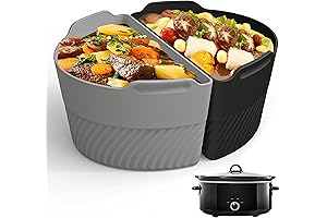 Silicone Crock Pot Divider: Cook Two Meals Simultaneously in Slow Cooker