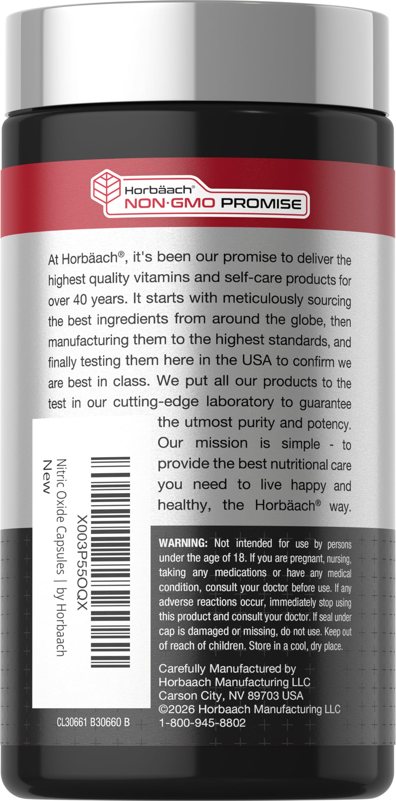 Horbäach Nitric Oxide Beet Root Capsules | 180 Count — Amazon image 3