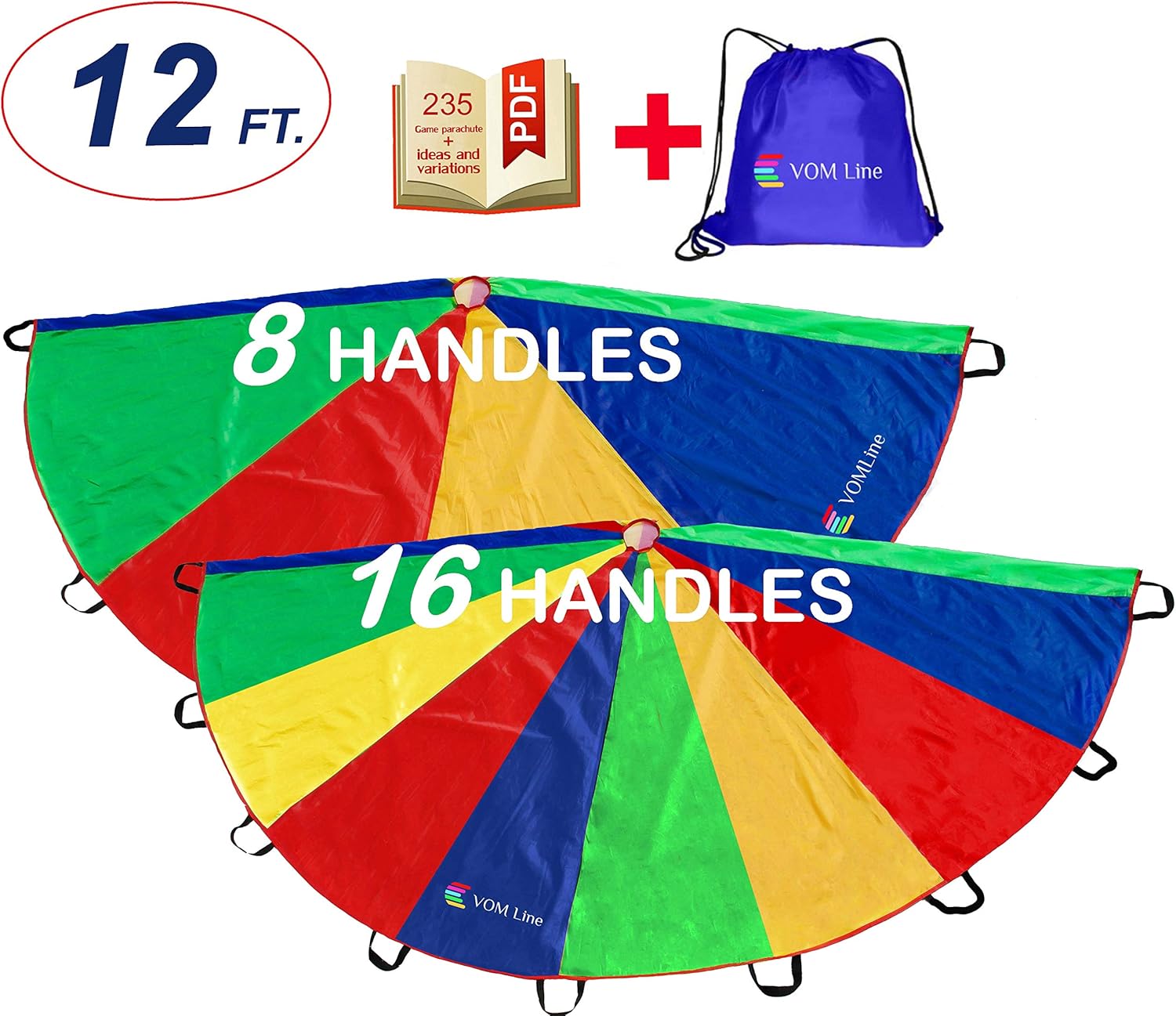 paracadute per bambini 12 ft