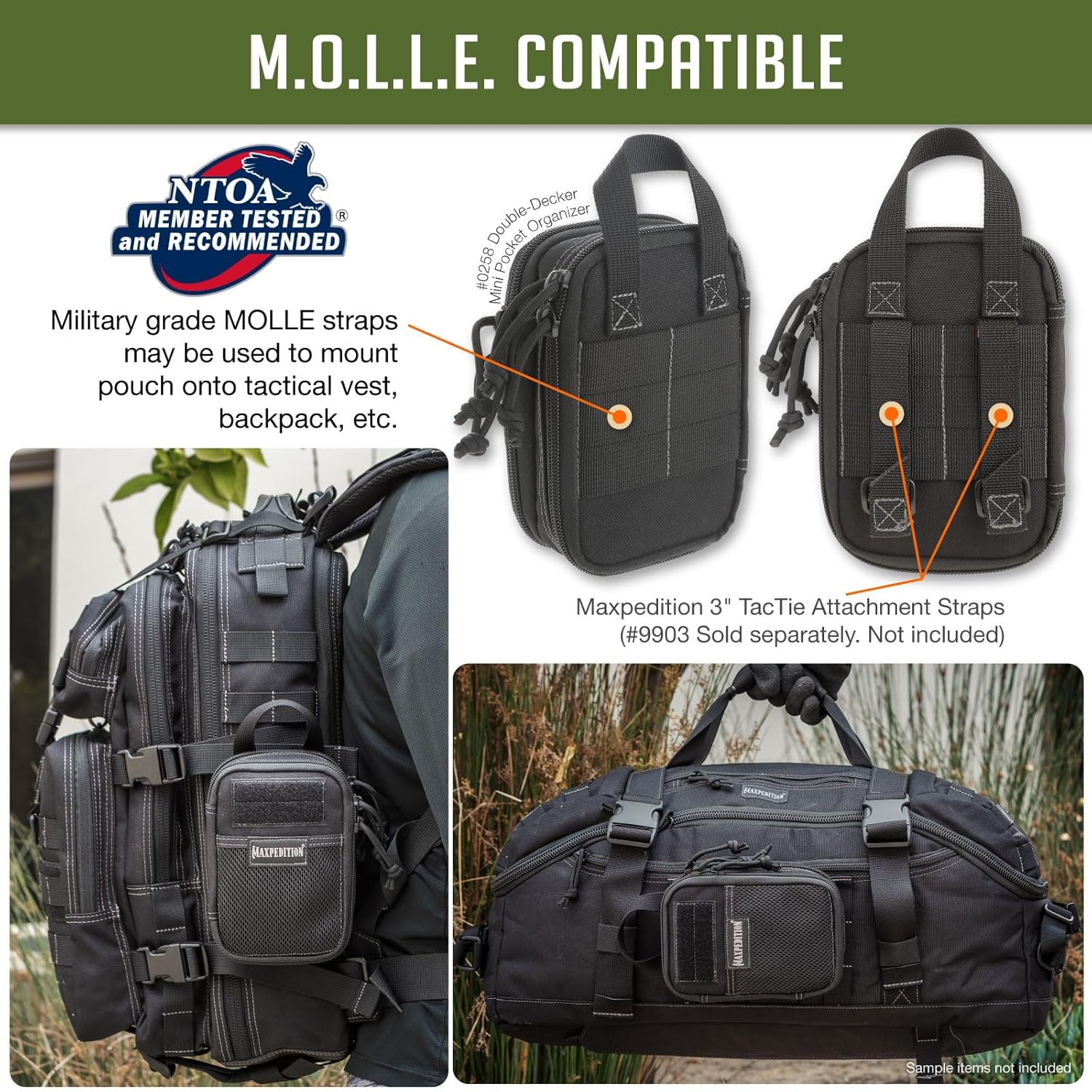 MAXPEDITION Double-Decker Pocket Organizer, Tactical Tool Pouch for Organization, EDC Pouch for Everyday Carry - Image 6