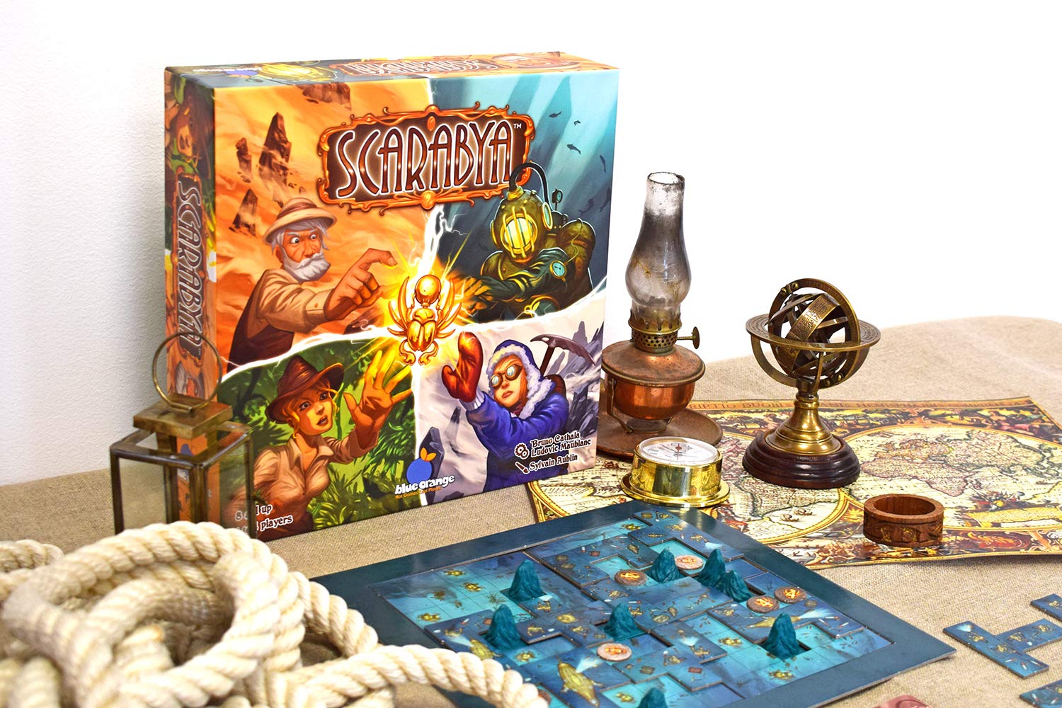 Blue Orange - Jeu de tuiles - Scarabya (Version multilingue)