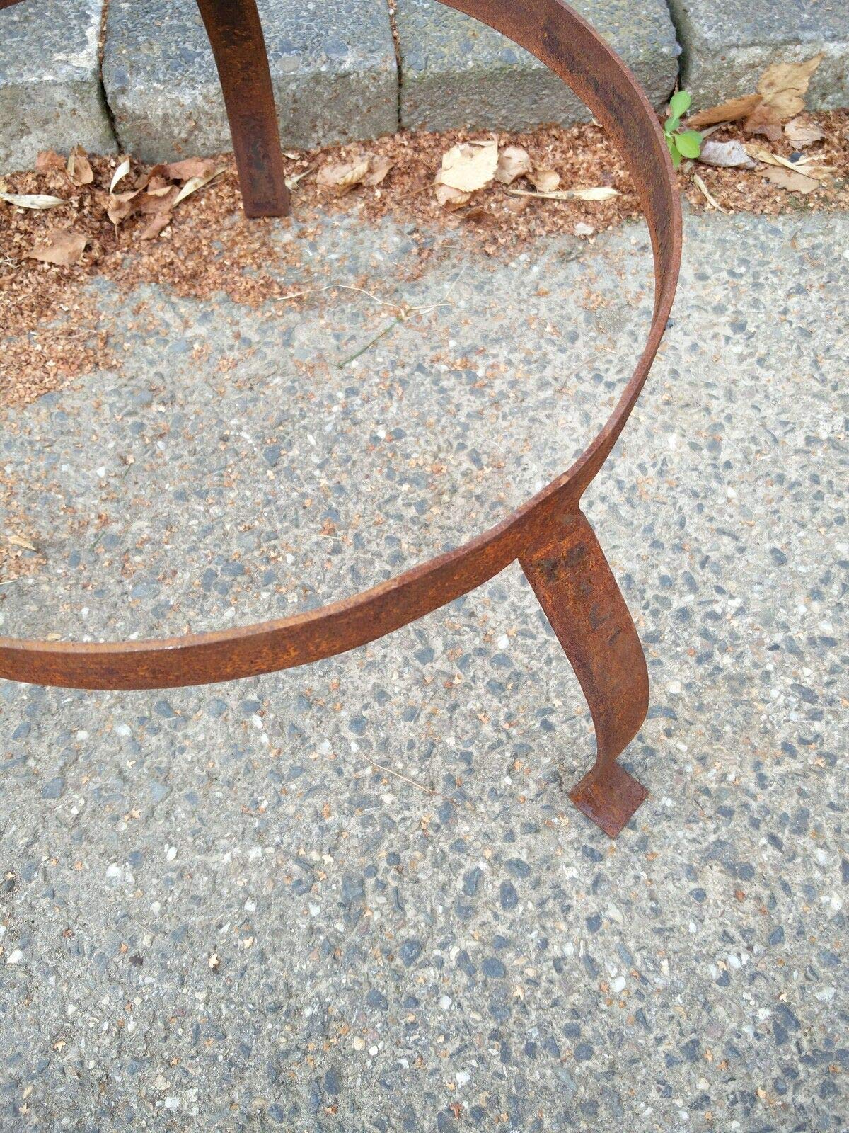 Brasero De Jardin En Acier Inoxydable Avec Support - Diamètre 30 Cm, Hauteur 15 Cm - Idéal Pour Ambiance Feu Extérieur, Décoration Terrasse - 10