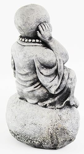 Miniatura 5 de Escultura concreta de Buda de las estatuas sabias del monje del mal