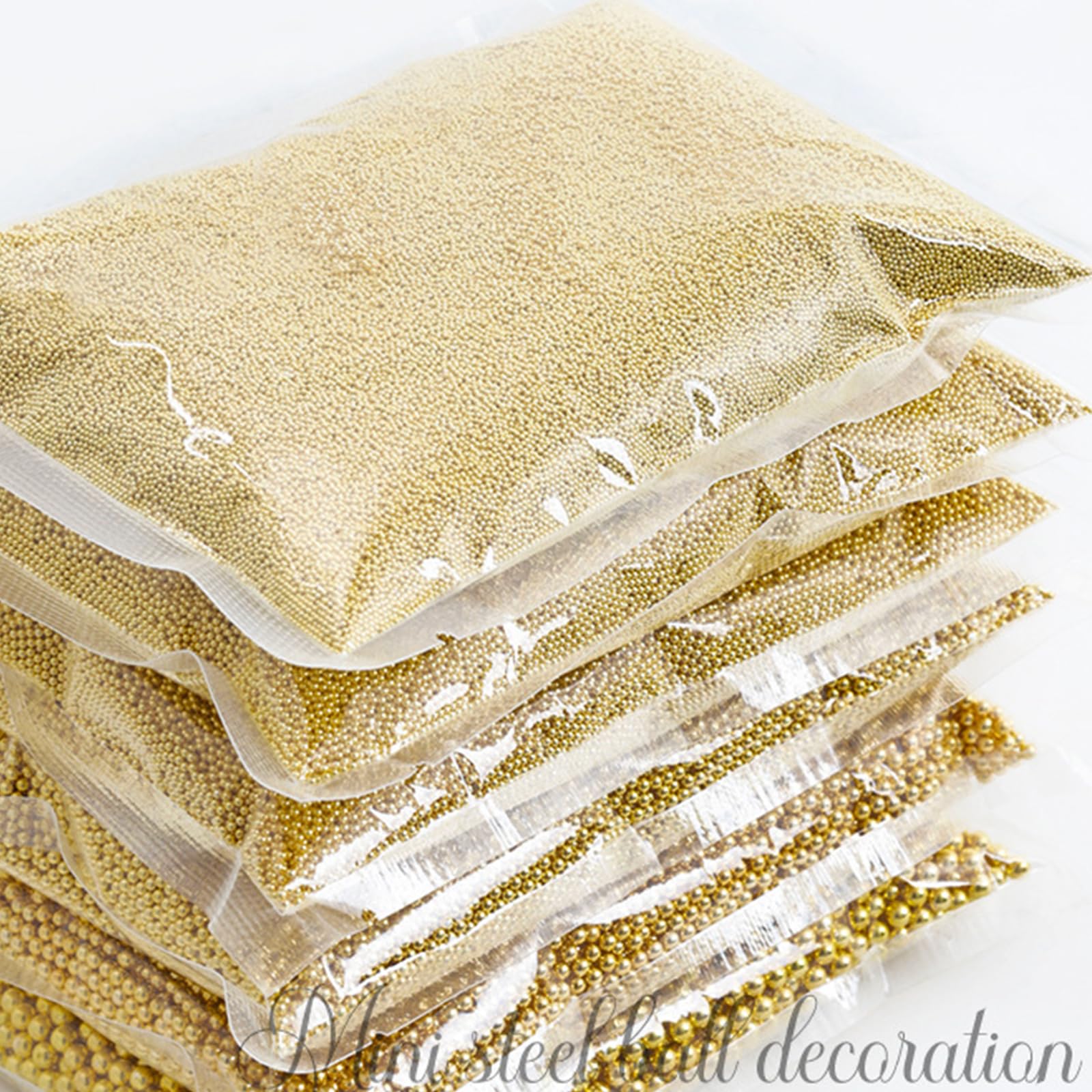 1 sacchetto 3D Unghie Arte Metallo Fascino Caviale Perline Unghie Rivetti Gioielli Manicure Decorazioni Accessori