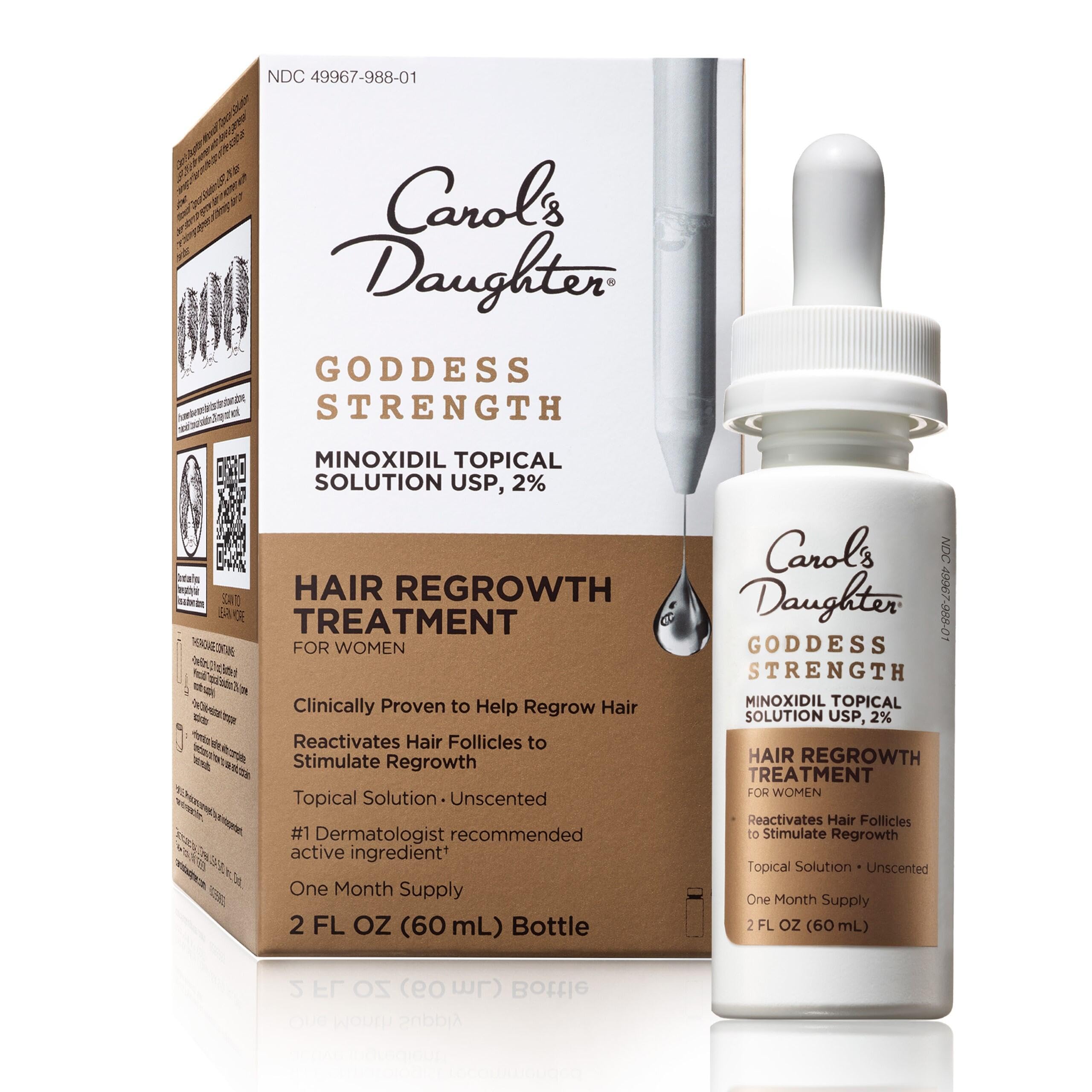 Carol's Daughter Goddess Strength Hair Regrowth Treatment, 2% Minoxidil, 2 Fl Oz