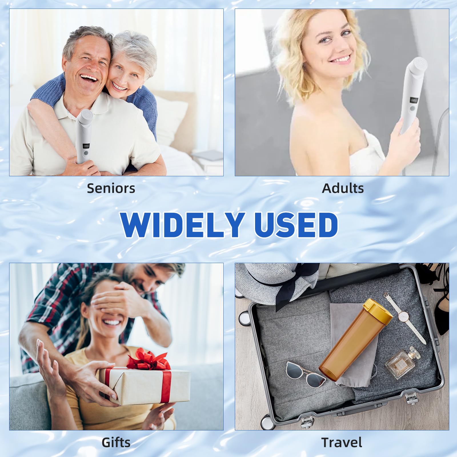 Bidet Portatile, 1L Bidet Elettrico, Spruzzatore Portatile per Bidet, Doccia Portatile Campeggio, Può Essere ricaricato, Campeggio, Doccia Unisex Adulto