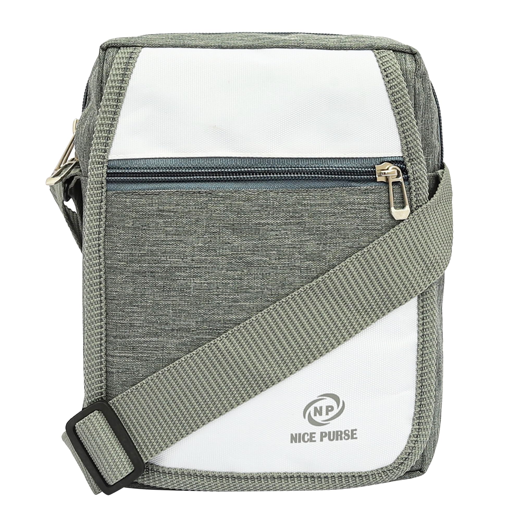 NICE PURSE Black/Yellow Men & Women Sling Bag - Regular Size (Grey/White) (B09S4QTR5D) Amazon Price History, Amazon Price Tracker