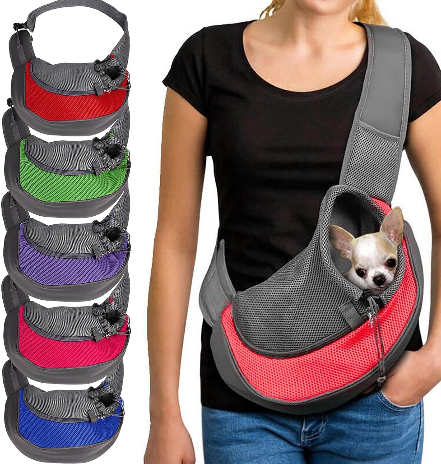 Dog Sling Carrier Dog Totes For Small Dogs Puppy Sling Escape