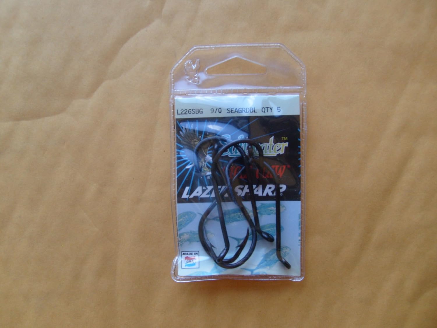 BLACK OCTOPUS CARBON STEEL HOOKS EAGLE CLAW LAZER SHARP 9/