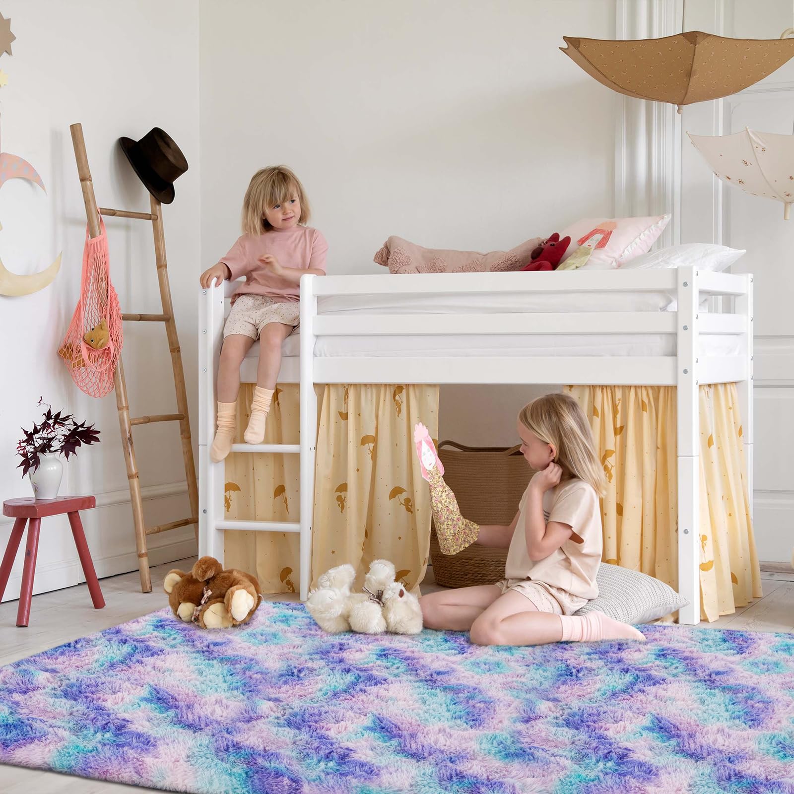 SOANNY Hoogpolig Woonkamer Tapijt, Wasbaar Antislip & Zacht, Effen SOANNY Hoogpolig Woonkamer Tapijt, Wasbaar Antislip & Zacht, Effen