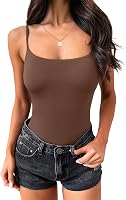 ANRABESS Women's Square Neck Tank Tops - Adjustable Spaghetti Straps, Double Lined Cami Shirts for Summer Outings