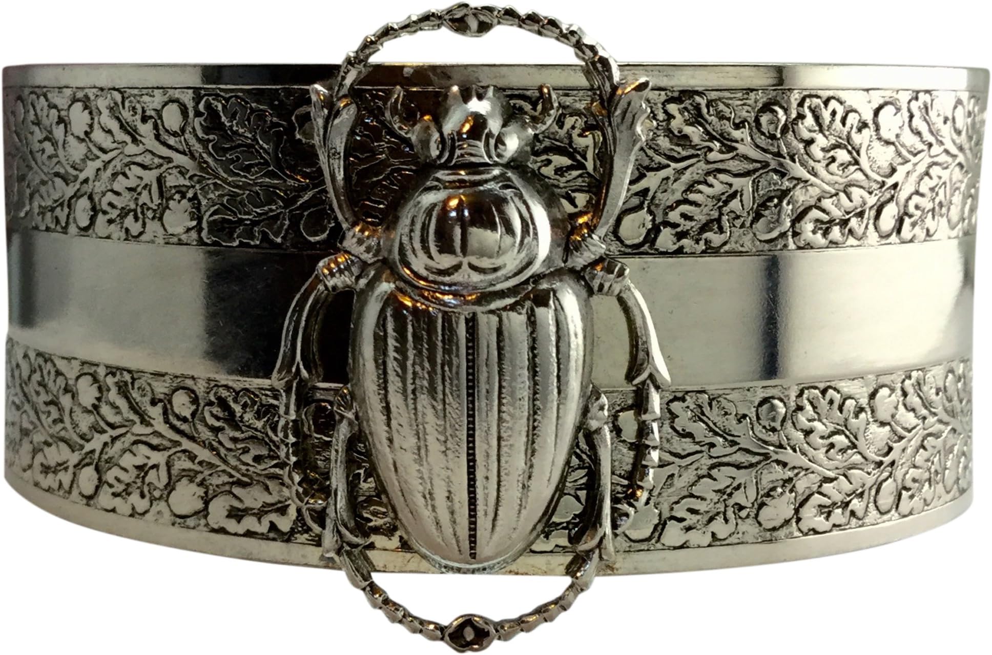 Scarab Bracelet Egyptian Revival Jewelry Cuff Bangle Vintage Bracelet