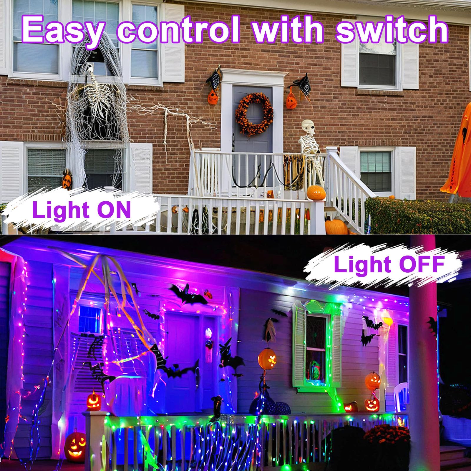 2 sztuki 100 W czarne światło LED, IP66, wodoodporna lampa UV UV, czarne światło ultrafioletowe z przełącznikiem na Halloween, dyskotekę, malowanie ciała, neon, DJ, czarne światło imprezowe